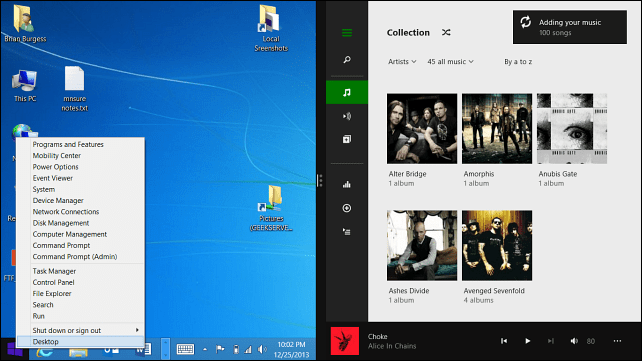Saját zenegyűjtemény hozzáadása az Xbox zenehez a Windows 8.1 rendszerben