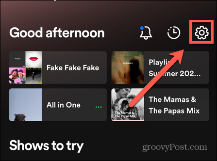 spotify mobil beállításai