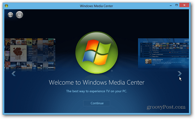 Indítsa el a Windows Media Center alkalmazást