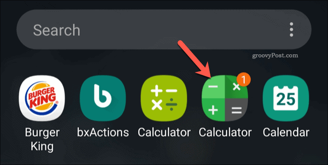 Android Calculator Vault alkalmazás ikonra