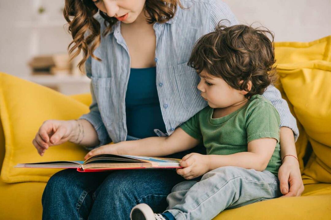 Könyvek olvasása gyerekekkel