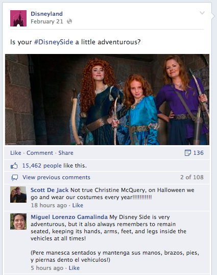 disney post a facebook-on