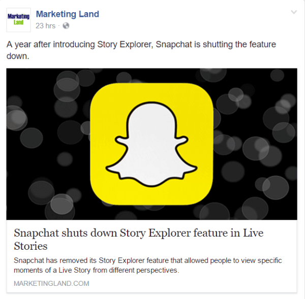 A Snapchat leállítja a Story Explorer funkciót a Live Stories szolgáltatásban.