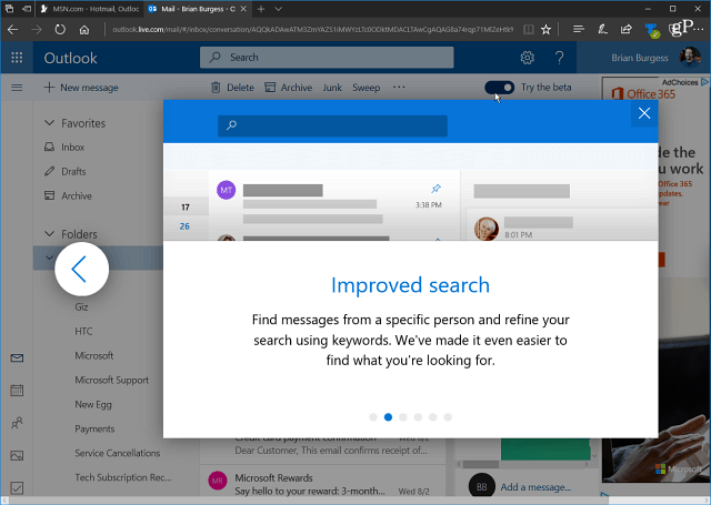 A Microsoft Outlook.com Béta elérése most