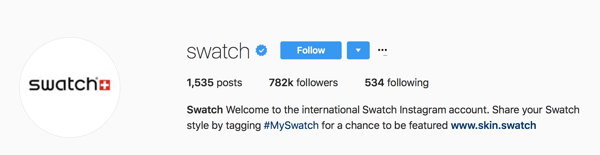A Swatch arra kéri a felhasználókat, hogy a #MySwatch segítségével jelöljék meg bejegyzéseiket, hogy esélyt kapjanak az Instagram-fiókjukra.
