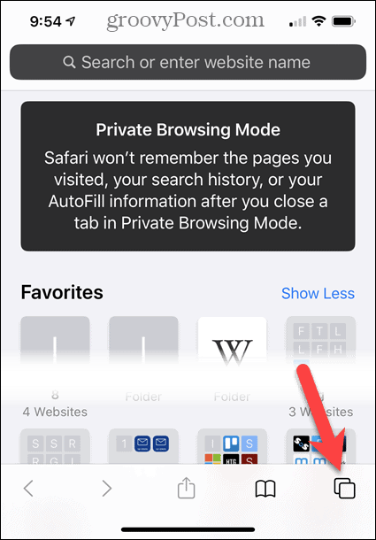 Privát böngészési mód az Safari iOS rendszeren