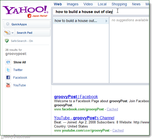a Yahoo közvetlen keresésével nem állnak rendelkezésre eredmények