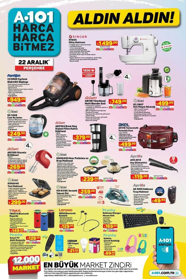 A101 december 22-25 aktuális termékek