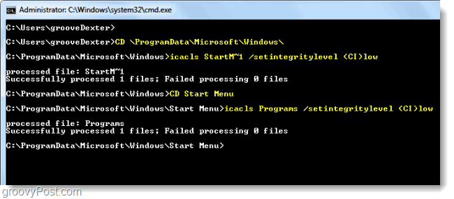 A nem kívánt biztonsági figyelmeztető felugró ablakok kijavítása a programok megnyitásakor a Windows 7 rendszerben