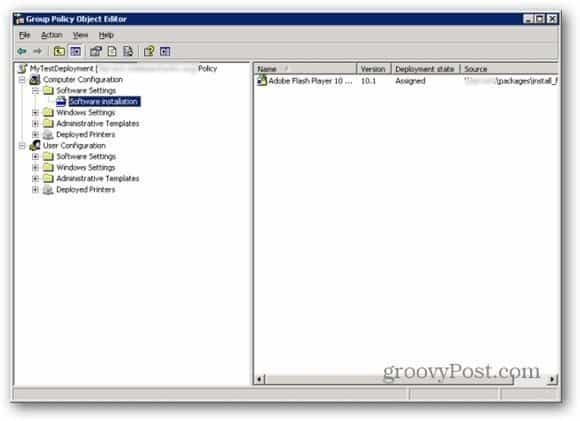 Az MSI csomagok telepítése a csoportházirendben a Windows Server rendszeren