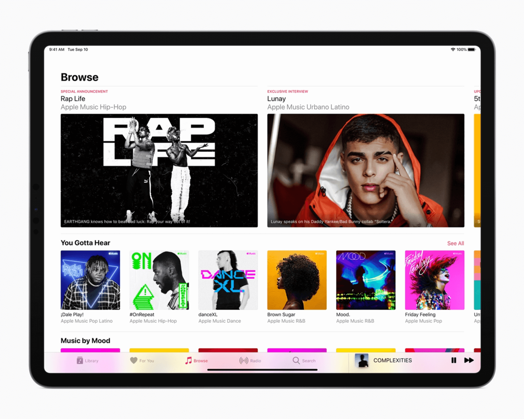 Apple Music az iPad készüléken
