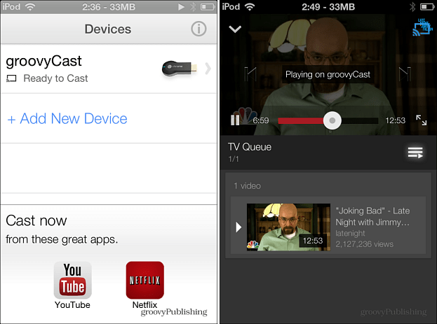 Chromecast iOS rendszeren