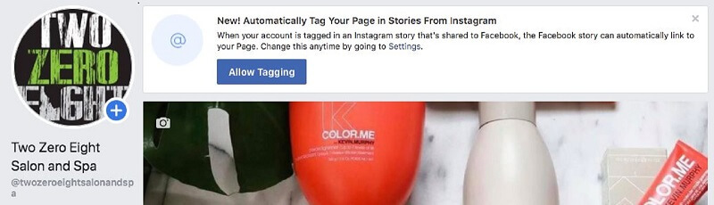 A Facebook bevezetett egy új automatikus címkézési funkciót, amely lehetővé teszi a felhasználók és más oldalak számára, hogy a márkájú oldalakat megcímkézzék a történeteikben.