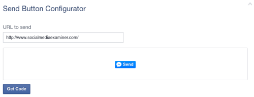 A facebook küldés gomb beállítása URL-re