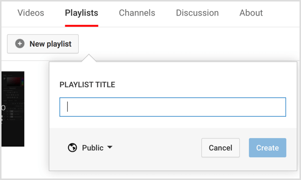 YouTube-csatorna létrehozhat lejátszási listát