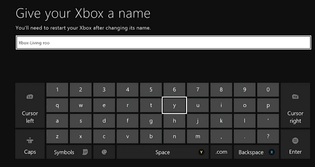 Az Xbox One konzol átnevezése
