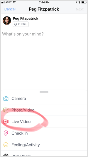 A Facebook Creator alkalmazás elindítja az élő videót