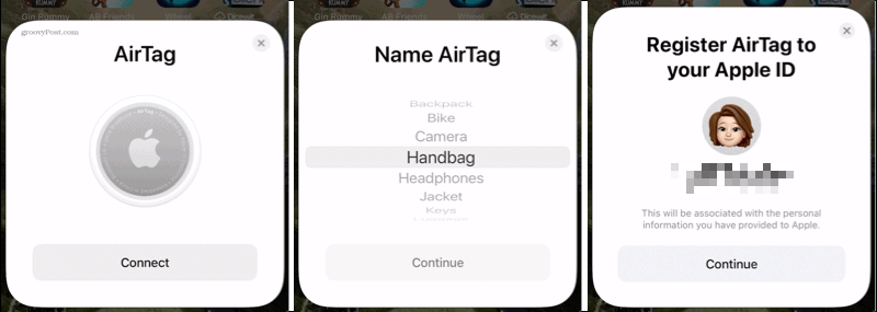 Csatlakoztassa az AirTagot az iPhone készülékhez