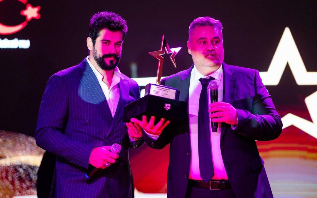 Burak Özçivit Európa legjobb teljesítményének díja