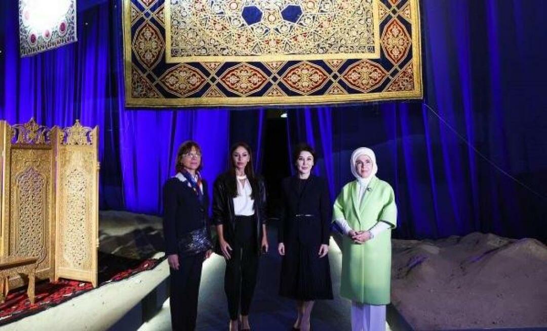 Erdoğan First Lady köszönetet mondott Ziroat Mirziyoyevának, az üzbegisztáni elnök feleségének