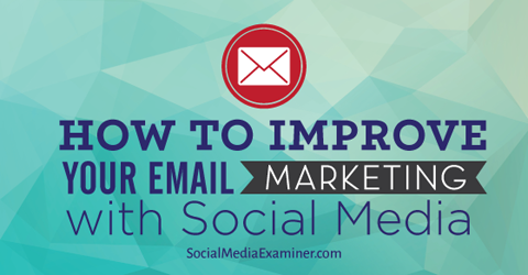 javítsa az e-mail marketinget a közösségi médiával