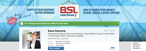 bsl Machinery bemutató oldal hős képe
