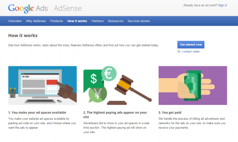 A Google AdSense képet adhat arról, hogy mit érhetnek webhelye egyes elhelyezései. 