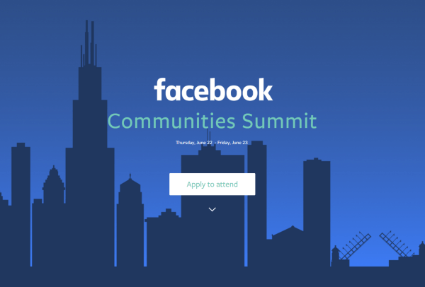 A Facebook június 22-én és 23-án rendezi meg az első Facebook Communities csúcstalálkozót Chicagóban.