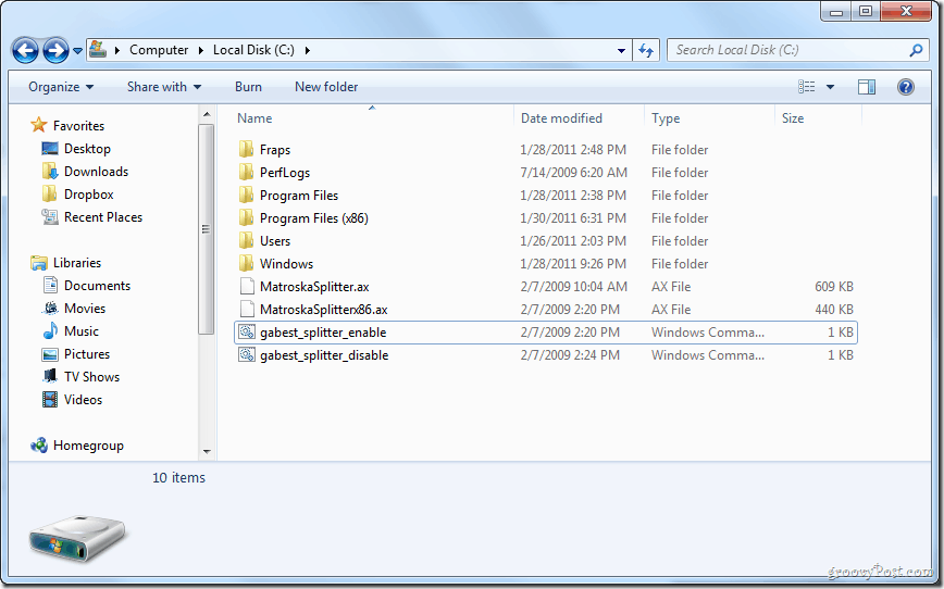 Az MKV lejátszás engedélyezése a Windows Media Center alkalmazásban