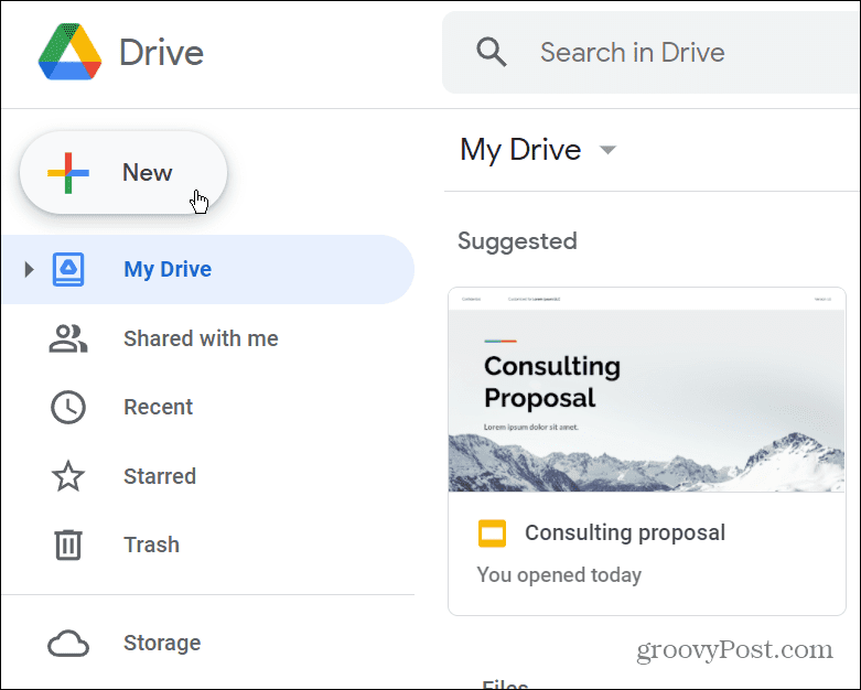 Google Drive új