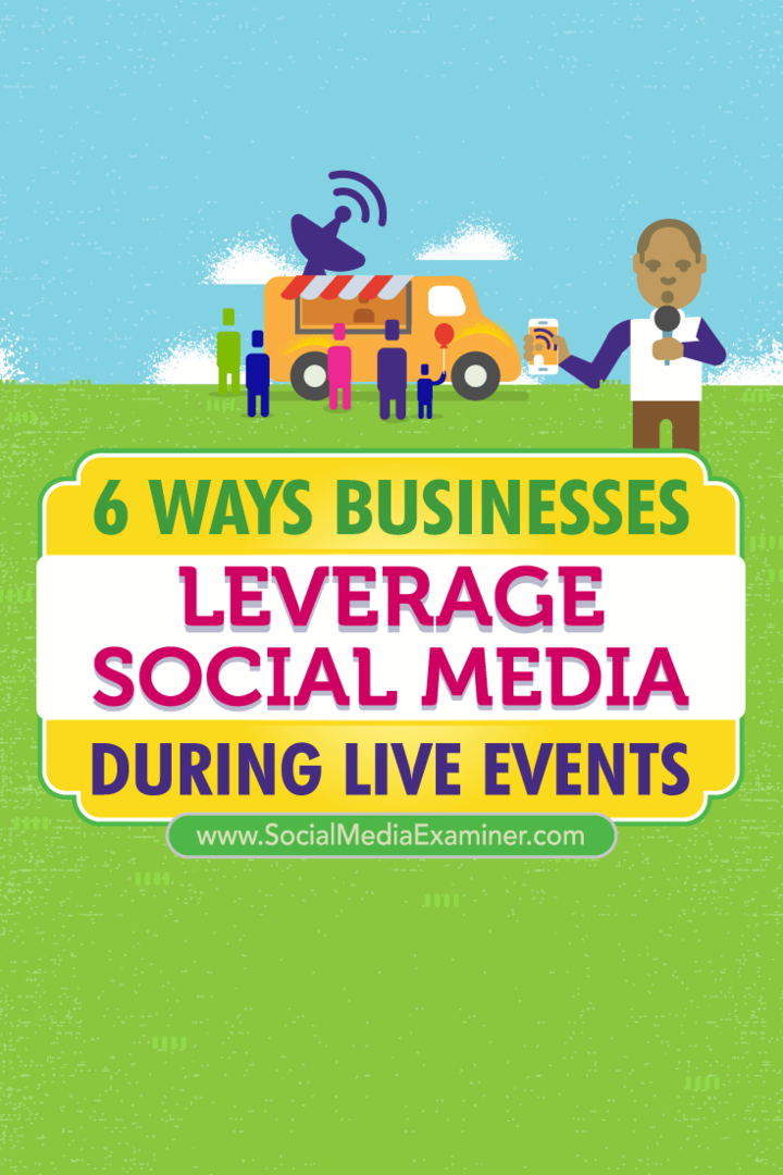 Tippek arra vonatkozóan, hogy az üzleti élet hogyan hat a közösségi médiára az élő események során való kapcsolattartáshoz.