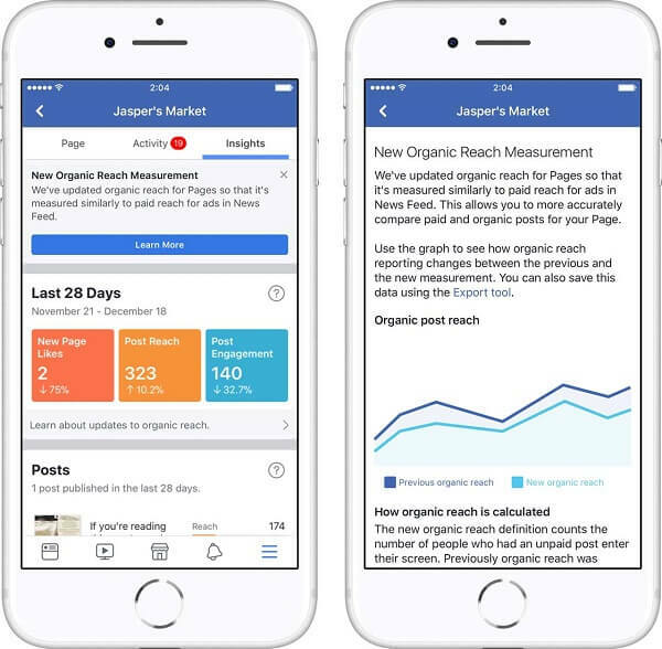 A Facebook két új frissítést vezetett be a Page Insights-hoz, amely ígéretek szerint segít a vállalkozásoknak megérteni a legfontosabb eredményeket.
