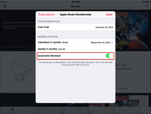 4 Automatikus megújítás iOS 9