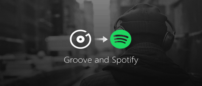 Microsoft Groove zene a Spotify-hoz