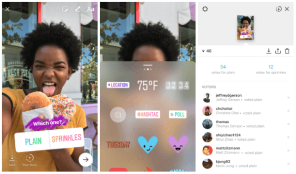 Az Instagram bemutatott egy új, interaktív közvélemény-kutatási matricát, amely lehetővé teszi a felhasználóknak, hogy kérdéseket tegyenek fel, és láthassák az ismerőseid és követőid eredményeit, amikor valós időben szavaznak. 
