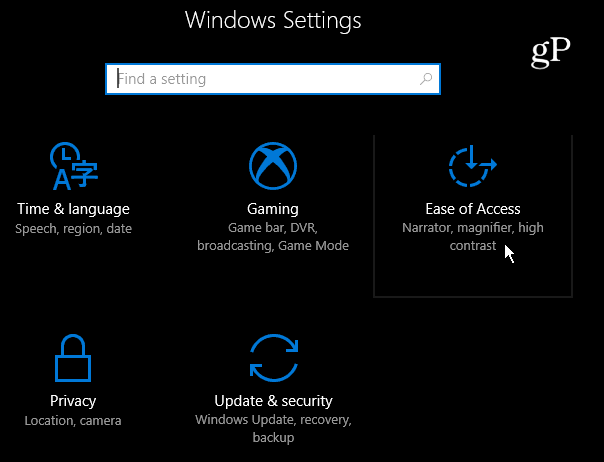 2 Könnyű hozzáférés a Windows 10 beállításaihoz