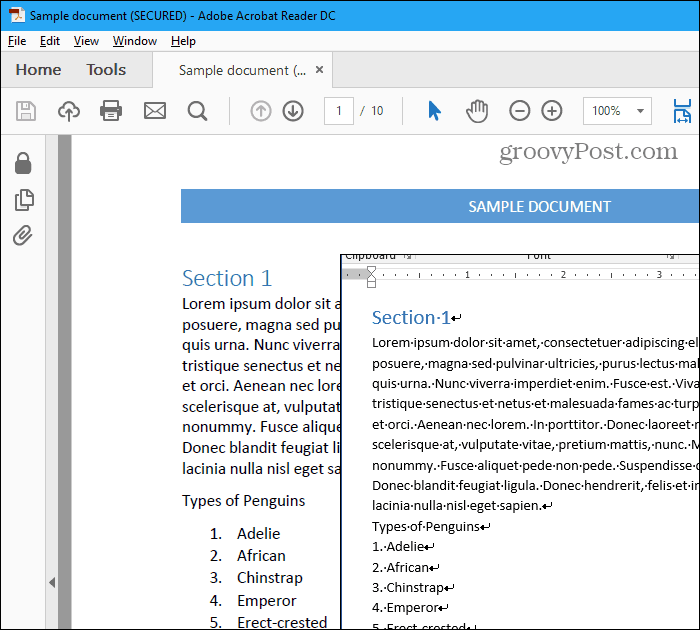 PDF és Word fájl
