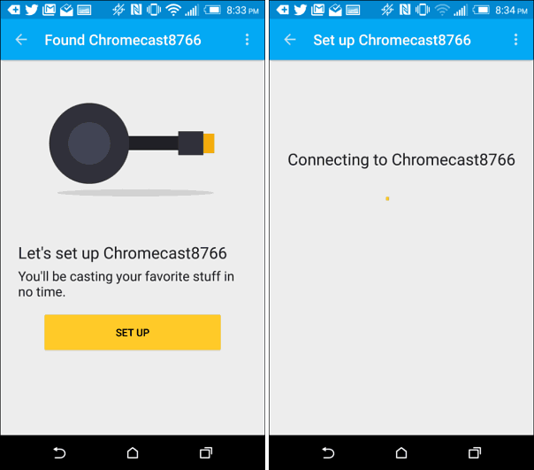 Állítsa be az új Chromecastot