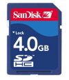Sandisk 4 GB memória SDHC