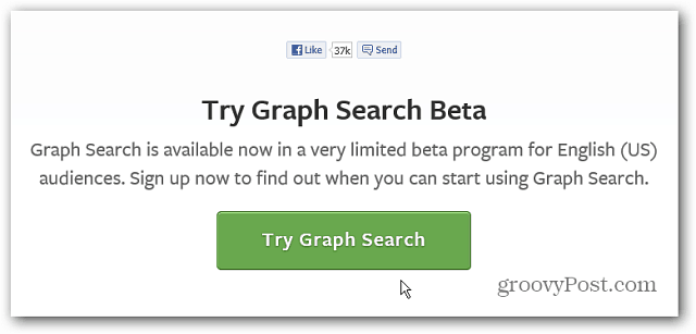 A Facebook Graph Search Beta