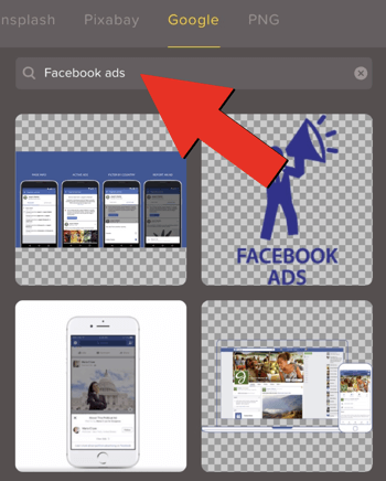 Az Over használatával képeket készíthet a közösségi médiához, 5. lépés.