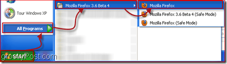 A Firefox megnyitása
