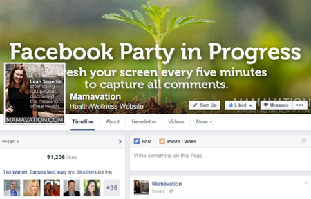 mamavation facebook party borító kép