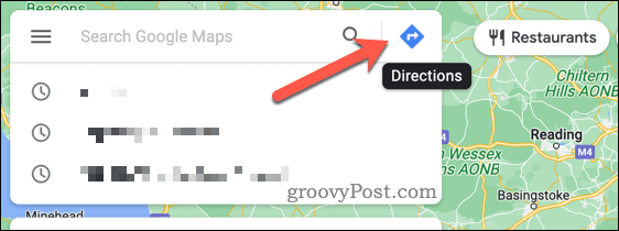 Indítsa el az útvonaltervet a Google Térképen