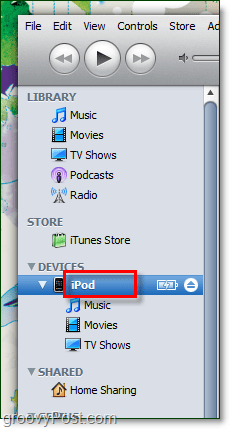 nyissa meg az iTunes alkalmazást, és kattintson duplán a készülék aktuális nevére