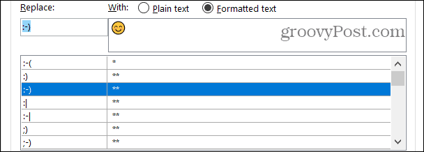Formázott szövegcserék Word-ben Windows rendszeren