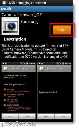 samsung kamera firmware frissítő telepítője