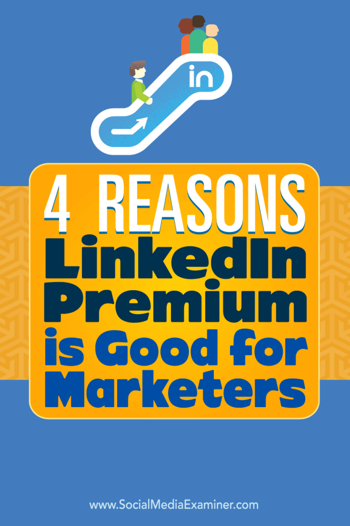 Tippek a marketinged fejlesztésének négy módjára a LinkedIn Premium segítségével.