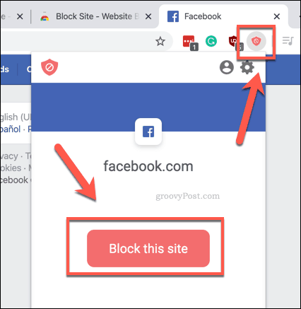 A webhely gyors blokkolása a BlockSite használatával a Chrome-ban