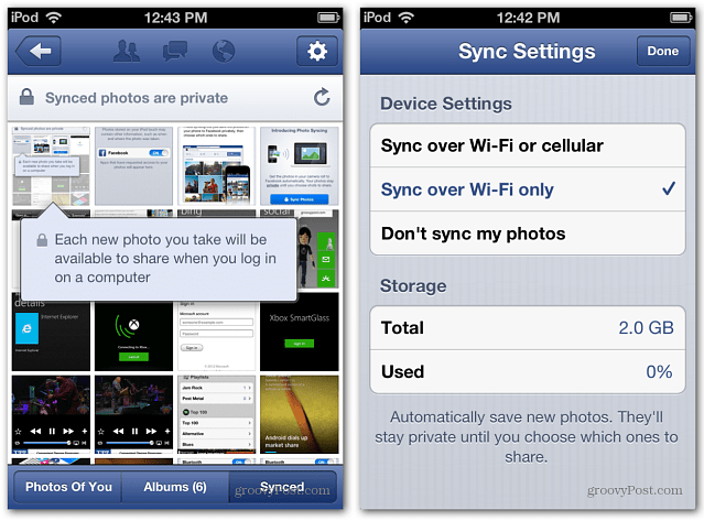 A Facebook Photo Sync használata Android és iOS rendszereken